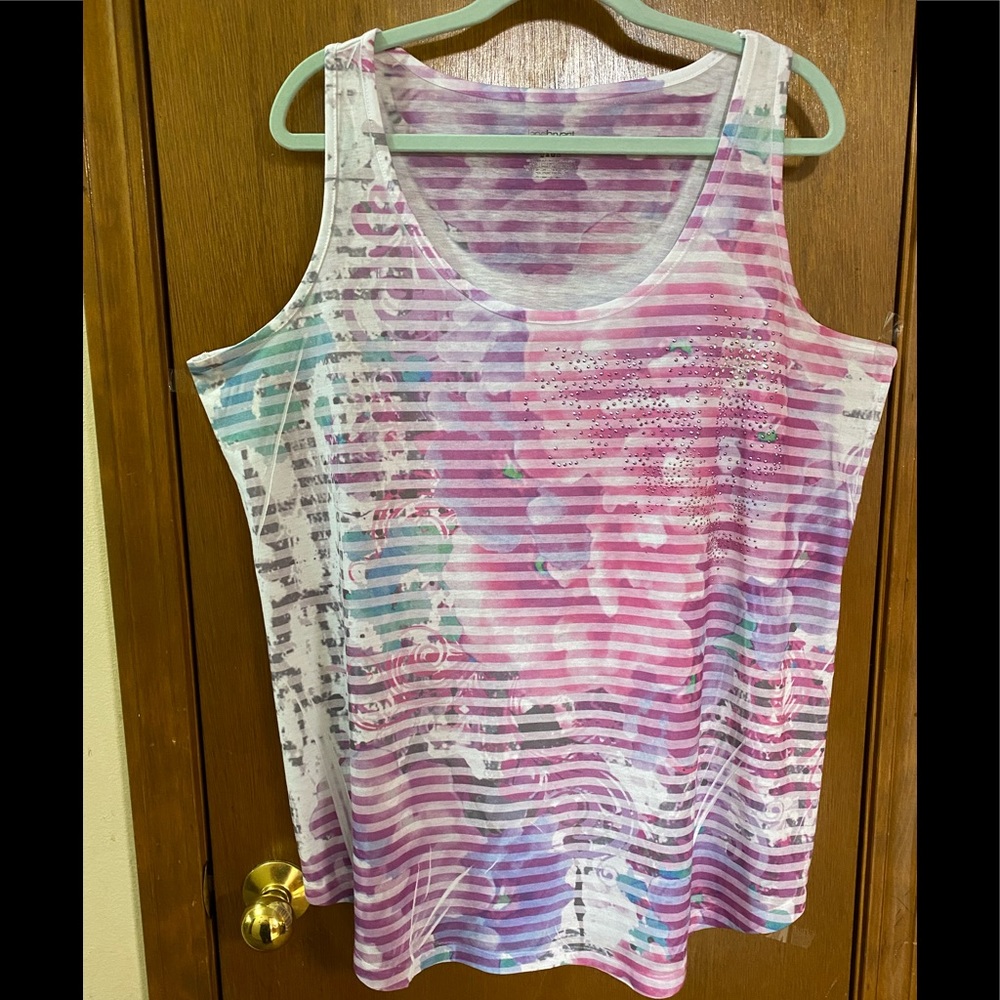 Lane Bryant screen-print tank tee, 18/20